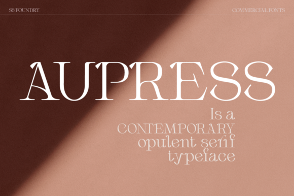 Aupress: A Versatile Serif Font for Real-World Design