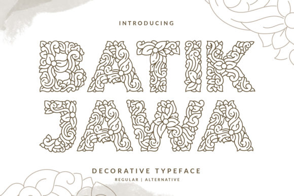 Batik Jawa Font: A Decorative Typeface That Elevates Brand Identity
