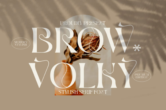 Brow Volky: A Serif Typeface That Elevates Editorial Design