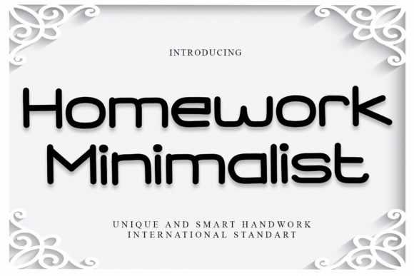 Homework Minimalist: A Script Font for Editorial Elegance
