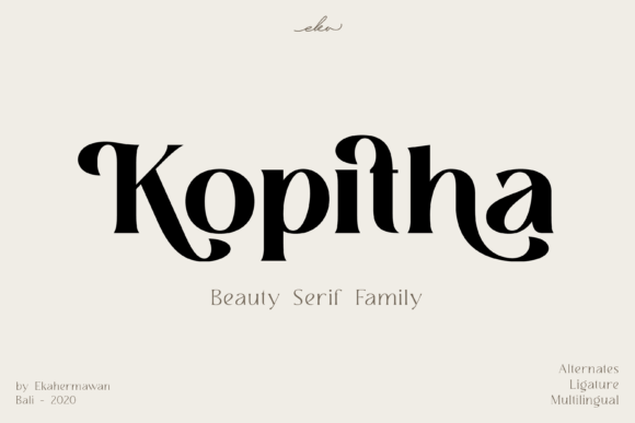 Kopitha Font: A Simple Way to Elevate Your Brand