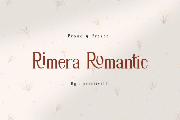 Rimera Romantic Font: Elegance for Your Brand Identity